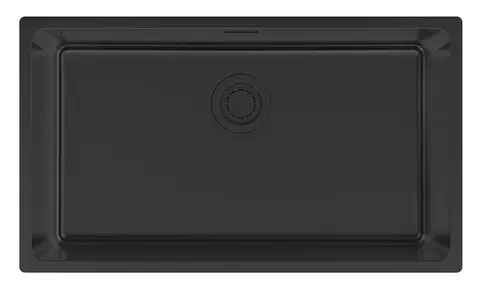 Кухонная мойка Paulmark Yuni 76 UNI (760*440) Матовый черный NANO PVD