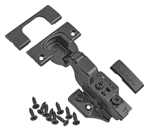 Петля 3D Premial Presto вкладная с довод. Black Н=0 (044407)