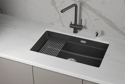 Кухонная мойка Granula KS-7303iU (730*450) Черный